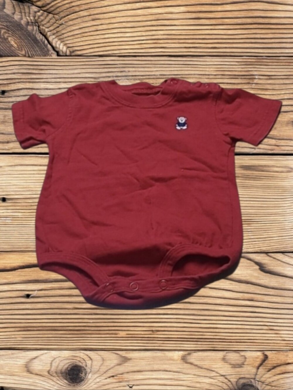 LITTLE BOY'S CARTER'S TEDDY BEAR ONESIE - Picture 1 of 7